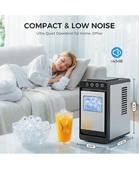 Cowsar Countertop Ice Maker, 26 lbs/24H Self-Cleaning