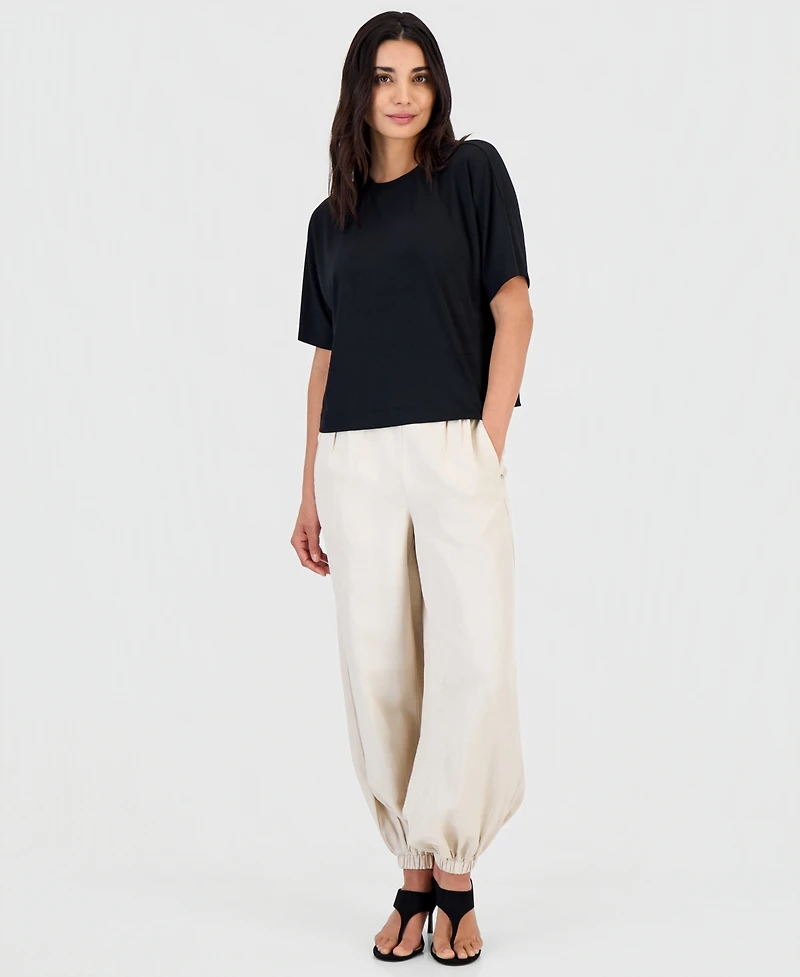 I.n.c. International Concepts Petite Boxy-Fit Crewneck T-Shirt, Macy's Exclusive
