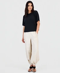 I.n.c. International Concepts Petite Boxy-Fit Crewneck T-Shirt, Macy's Exclusive