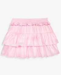 With Jules Girls' 7-16 Satin Tiered Skirt