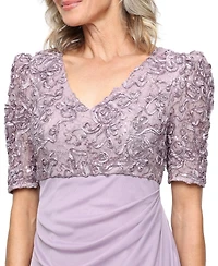 Alex Evenings Petite V-Neck Ball Gown