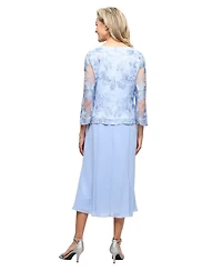 Alex Evenings Women's Scoop Neck Jacket Dress