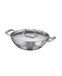Tramontina Utsava Tri-Ply Clad Stainless Steel 2.7-Quart Covered Kadai