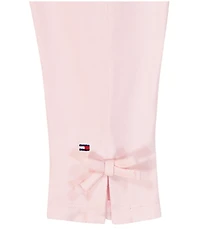 Tommy Hilfiger Girls' Toddler 2T-4T Seersucker Tunic Top & Capri Leggings, 2-Piece Set