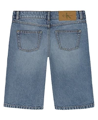 Calvin Klein Girls' 7-16 Bermuda Denim Shorts