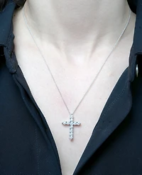 Macy's Diamond Pendant Necklace (1/4 ct. t.w.) in Sterling Silver