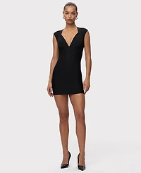 Herve Leger Women's V-Neck Mini Dress