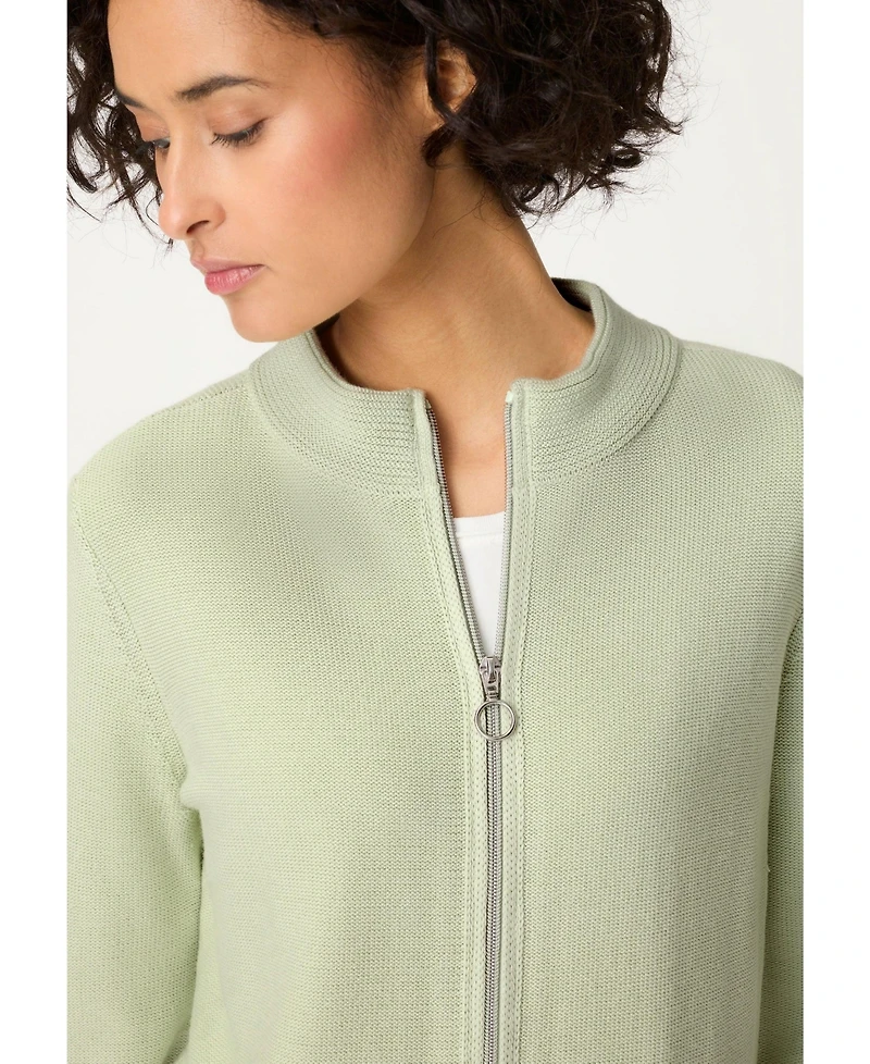 Olsen Women's Zip Front Cardigan