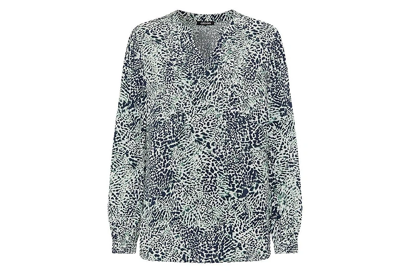 Olsen Women's Animal Print Tunic Blouse Tops