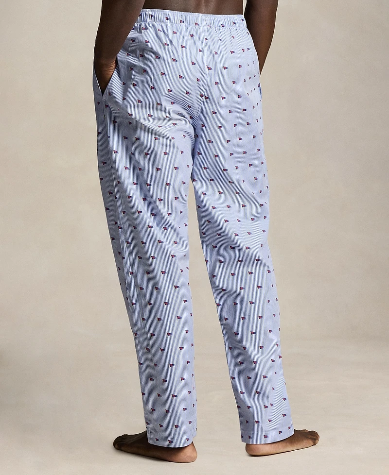 Polo Ralph Lauren Men's Nautical Flag Motif Print Pajama Pants