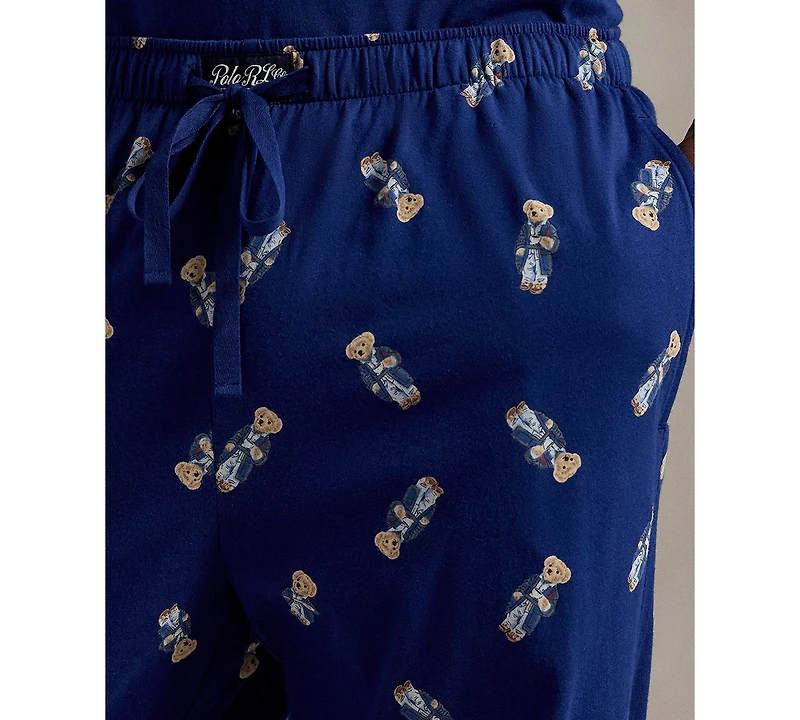Polo Ralph Lauren Men's Bear T-Shirt and Pajama Pants, 2-Piece Set