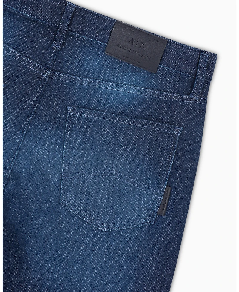 A|X Armani Exchange Men's J14 Slim Fleece Stretch Denim Jeans