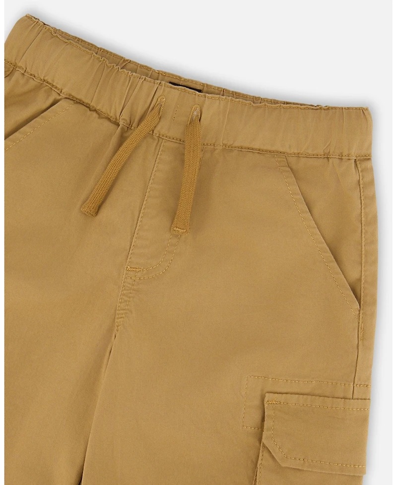 Deux par Baby Boys Stretch Twill Cargo Bermuda Shorts