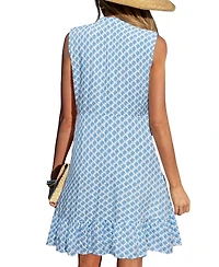 Cupshe Women's Fizzy Ornate Mini Beach Dress