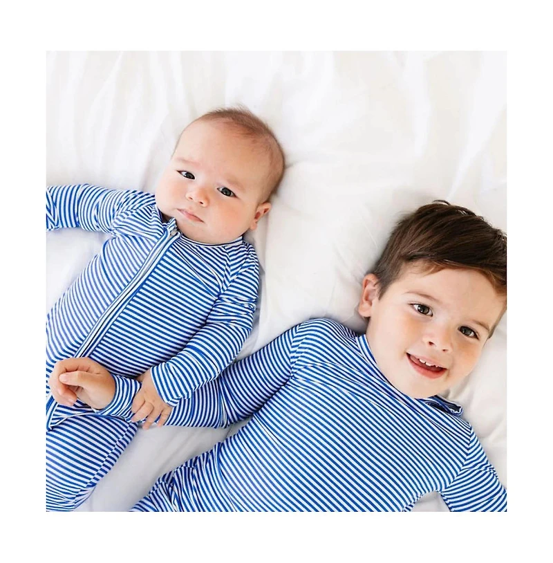 Motette Baby Boys Cobalt Stripe Pajama Set