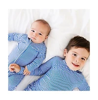 Motette Baby Boys Cobalt Stripe Pajama Set