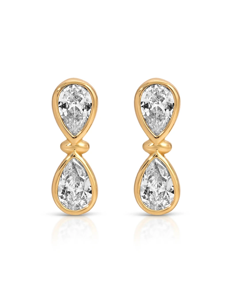 Ettika Infinity Crystal Stud Earrings