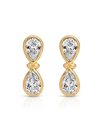 Ettika Infinity Crystal Stud Earrings