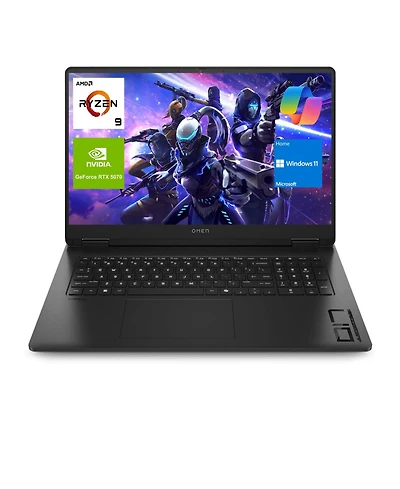 Hp Omen 17.3" Traditional Laptop Amd Ryzen Ai 9 32GB Ram Nvidia GeForce Rtx 5070 1TB Ssd Storage Windows 11 Home 144Hz