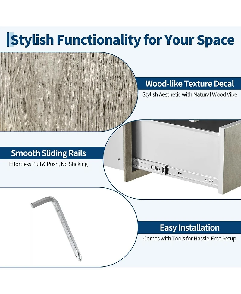 gaomon PeakPursuit Stainless Steel Outdoor Kitchen Triple Drawers - Heavy Duty with Handles