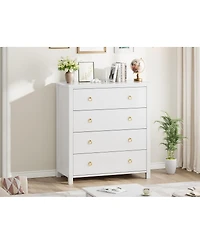 gaomon Dresser for Bedroom, Chest of Dressers 37" Tall Dresser for Closet with 4 Drawers Chest with Clothes Storage Cabinet, Drawer Organizer