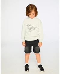 Deux par Toddler Boys French Terry Sweatshirt Pale