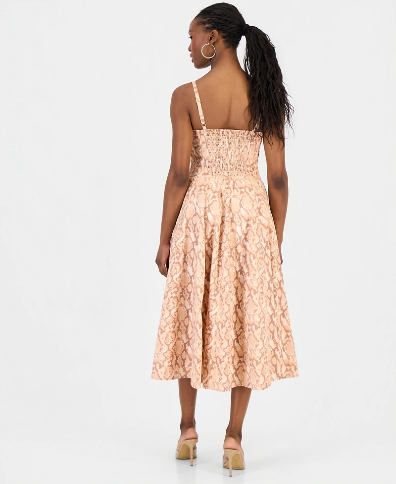 I.n.c. International Concepts Petite Printed Cotton Midi Dress, Macy's Exclusive