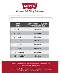 Levi's Women's Fully Adjustable Two-Tone Braided Rope Belt