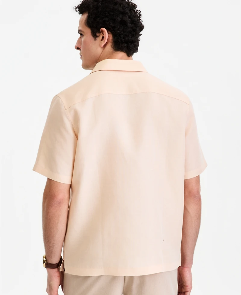 Alfani Men's Owen Short-Sleeve Button-Up Shirt, Macy's Exclusive