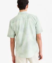 Alfani Men's Short-Sleeve Textural Wave Shirt, Macy's Exclusive