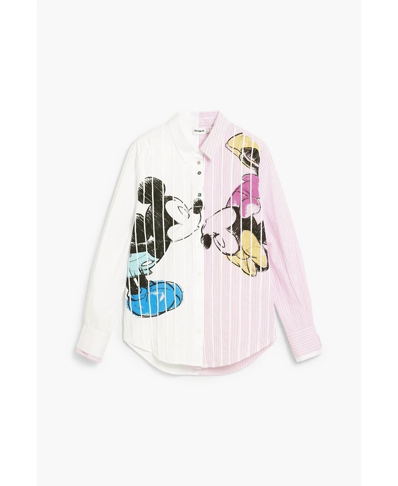 Desigual Women's Mickey And Minnie Mouse Shirt
