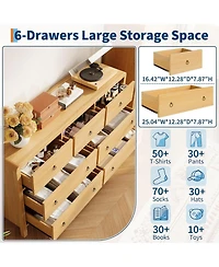 gaomon 7 Drawer Dresser for Bedroom, Chest of Drawers, Closet Dresser Storage Cabinet Organizer for Bedroom, Living Room, Hallway & Office