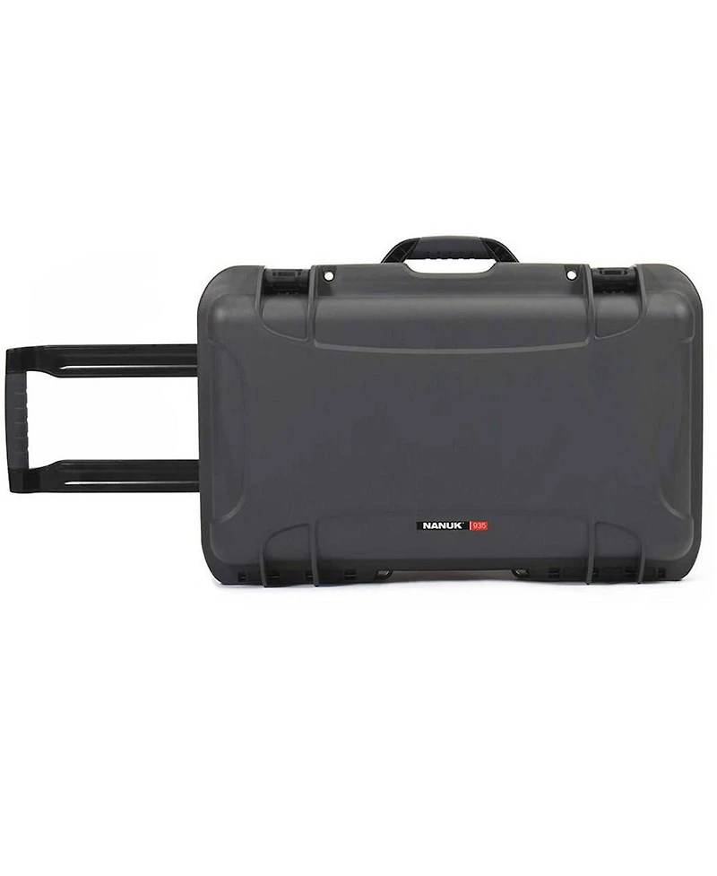 Nanuk Wheeled Series 935 Lightweight Nk-7 Resin Waterproof Protective Case with Foam for Dslr Camera, 3 Lenses, Flash, Graphite