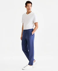 Alfani Men's Alfatech Regular-Fit Compact Textured Ponte-Knit Pants, Exclusively at Macy's