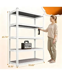 Yigii 5-Tier 2500LBS Adjustable Metal Shelving Unit for Garage, Kitchen, Pantry