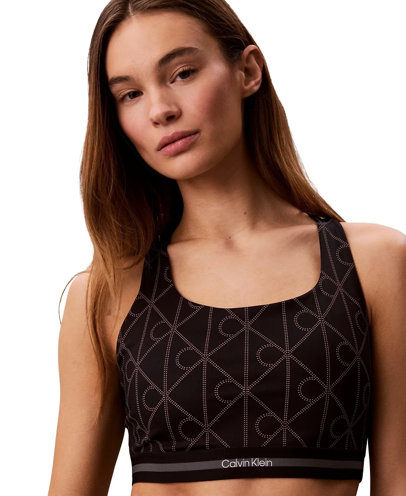 Calvin Klein Performance Women's Icon Sport Medium Support Printed Bra