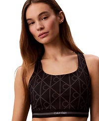 Calvin Klein Performance Women's Icon Sport Medium Support Printed Bra