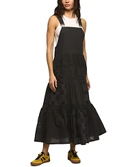 Lucky Brand Women's Cutwork Overall Maxi Dress