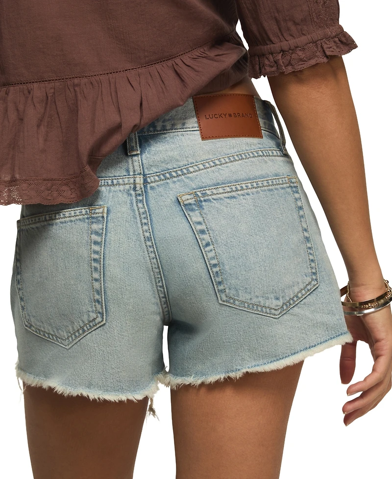 Lucky Brand Women's High Rise Mom Shorts