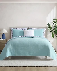 Nautica Seashore Stitch Cotton Reversible 3-Pc. Quilt Set, Full/Queen