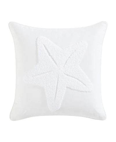 Nautica Starfish Loop Embroidered Square Decorative Pillow, 20" x 20"