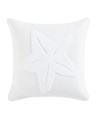 Nautica Starfish Loop Embroidered Square Decorative Pillow, 20" x 20"