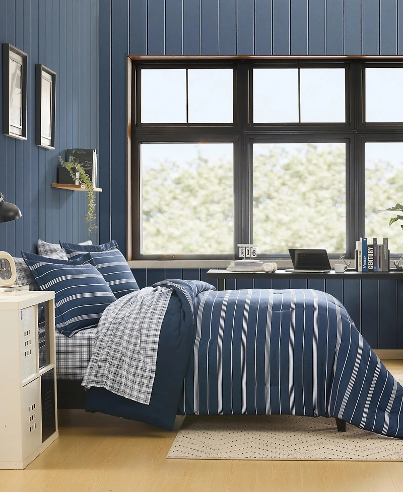 Nautica Mariners Line Reversible 5-Pc. Comforter Set, Twin/Twin Xl