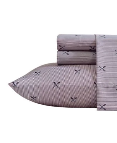 Nautica Coxswain Stripe Printed Microfiber Sheet Set