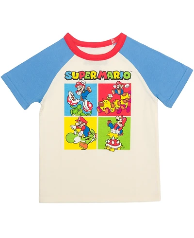Mario Bros. Toddler Boys' 2T-5T Super Playing Short-Sleeve T-Shirt