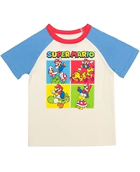 Mario Bros. Toddler Boys' 2T-5T Super Playing Short-Sleeve T-Shirt