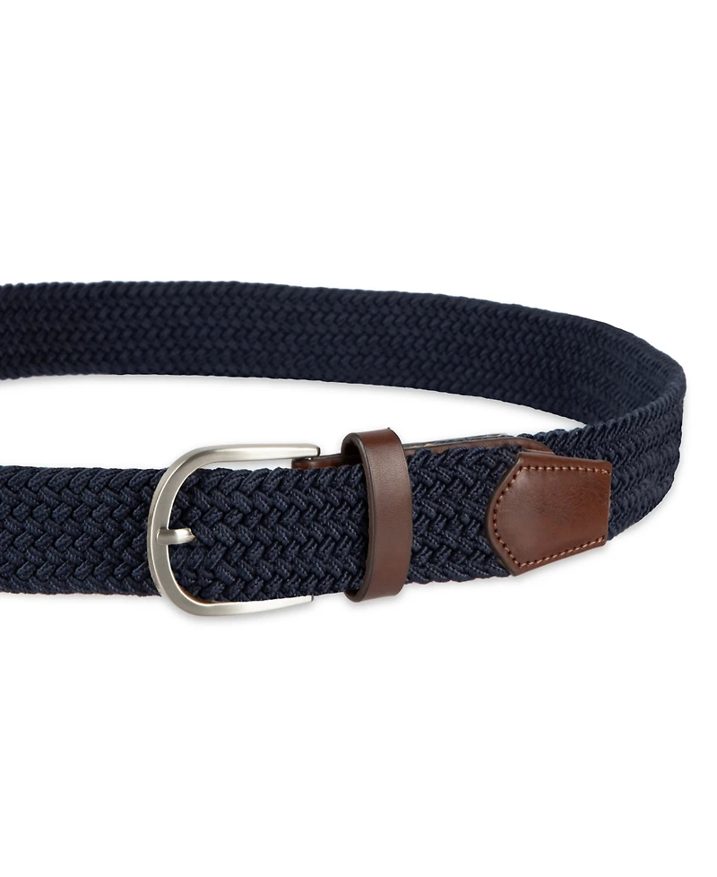 Club Room Men's Comfort Stretch Braided Belt, Macy's Exclusive