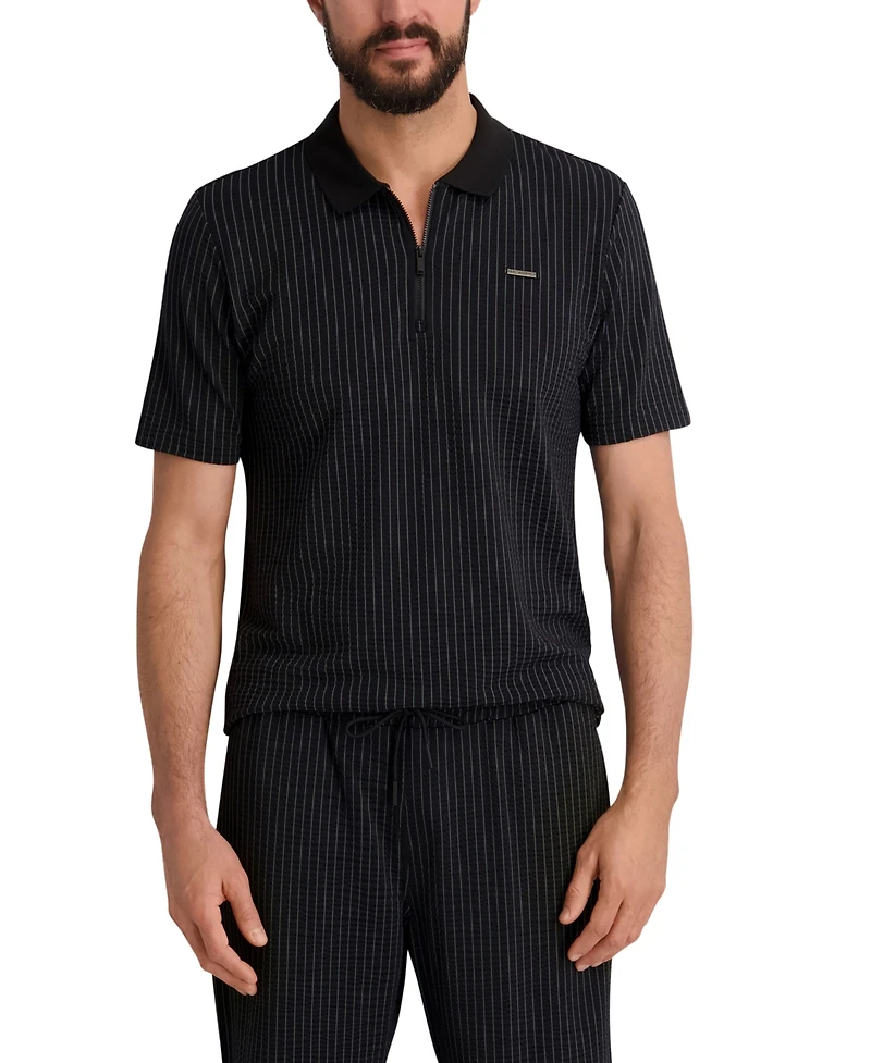 Karl Lagerfeld Paris Men's Performance Striped Shorts