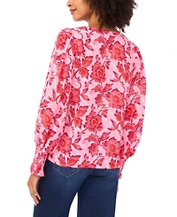 CeCe Women's Printed Long-Sleeve Top