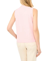 CeCe Women's Tie Neck Tank Sweater